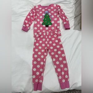 Toddler girl pink Christmas pjs size 24M